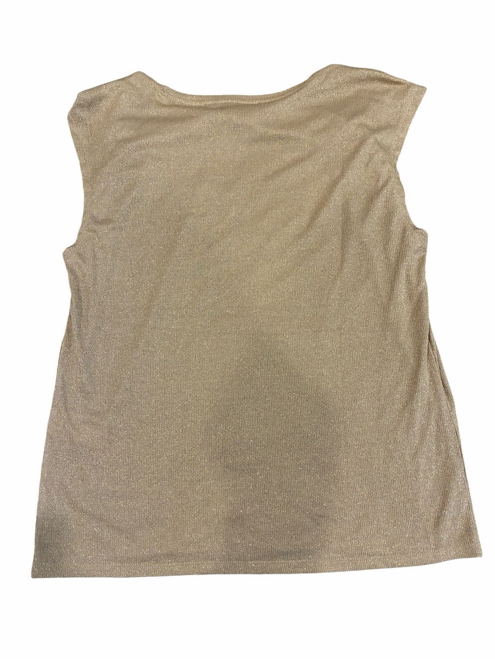 2 NWT's WHBM Metallic Knit Tank with Stylish Twist Detail on Shoulders Shimmery - Picture 8 of 14